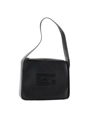 Authentic GUCCI Shoulder Bag Patent leather Black Silver 001 3032